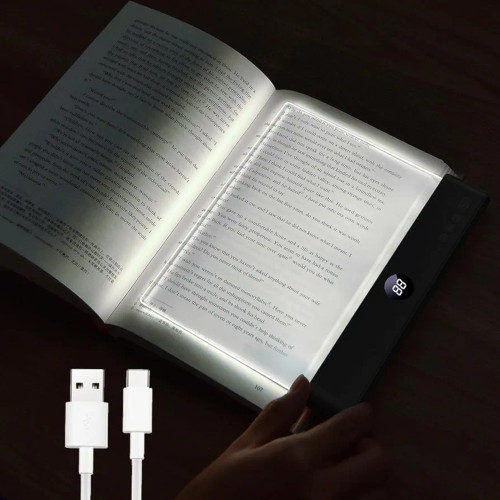 چراغ مطالعه کتاب شارژی 2 در 1 با پنل شفاف LED