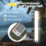 لامپ بادی کمپینگ شارژی خورشیدی با نور RGB و پاوربانک