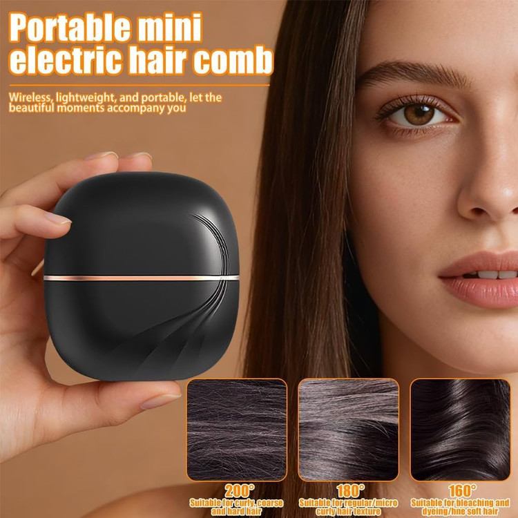 برس حرارتی شارژی جیبی صافکننده و حالتدهنده مو